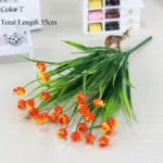 New beautiful 25 heads/bouquet mini artificial calla with leaf plastic fake lily Aquatic plants home room decoration flower - Image 8