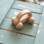 1pc Baby Toy Beech Bear Hand Teething Baby Rattles Wood Ring Cartoon Car Play Gym Montessori Stroller Toy Educational Toys - Image 7