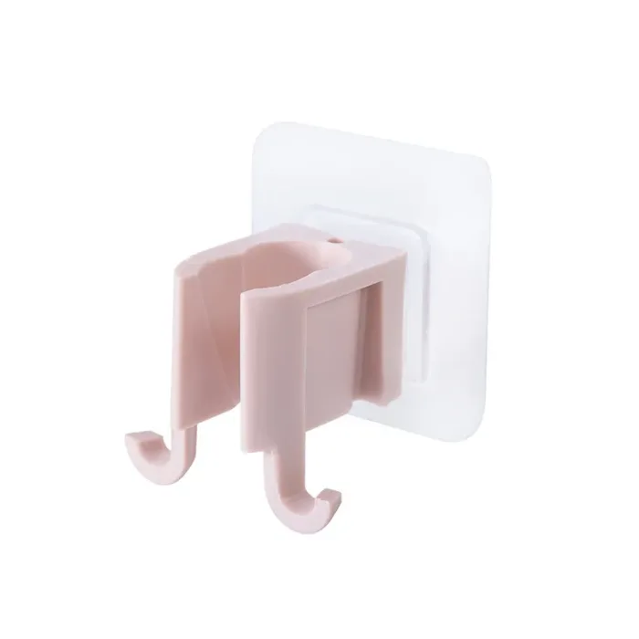 1 PCS ABS Shower Head Holder Self-Adhesive Showerhead Fixed Bracket Wall Mount With 2 Hooks Stand Bathroom Universal Accessories - Image 8