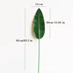 Artificial Single Palm Leaf Fake Tropical Plants Simulation Monstera Branch Flower Arrangement Accessori Hotel Home House Decor - Image 8