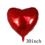 Love Heart Bear Foil Balloons Happy Birthday Valentine’s Day Party Decor Air Helium Globos Wedding Decorations Kids Toys Balloon - Image 7