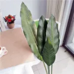85-105CM Artificial Banana Leaf Plastic Tropical Plant Palm Tree Flower Arrangement Art Material For Home Wedding Photography - Image 3