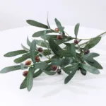 Artificial Green Leaf Olive Branch Fruit Fake Plants Wedding Home Photography Props Flowers Arrangement Decoration Indoor - Image 5