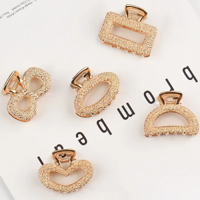 Exquisite Hair Clips Bowknot For Women Jewelry Bow Tie Rectangular Semicircle Heart Shape Wedding Accessories Headwear Gift - Image 2