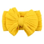 Solid Cable Bow Baby Headband for Child Nylon Layers Headwear Kids Elastic Turban Headwraps Newborn Boys Girls Hair Accessories - Image 10