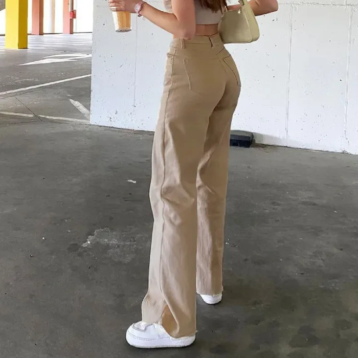 Fashion Loose y2k Jeans Women High Waist Stretch Wide Leg Femme Trousers Casual Comfort Denim Mom Pants 2021 Washed Jean Pants - Image 6