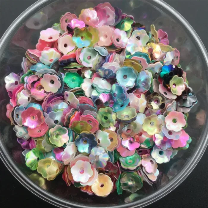 30g/Lot 6mm Cup Plum Blossom Loose Sequins Paillettes For Sewing ,Shoes,Hat,Kids DIY,Crafts Accessories Wholesale - Image 9