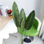 85-105CM Artificial Banana Leaf Plastic Tropical Plant Palm Tree Flower Arrangement Art Material For Home Wedding Photography