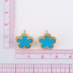 Stainless Steel Colorfast Simple Plant Five-leaf Flower Bracelet Necklace Earrings Three-piece Jewelry Ladies Four-leaf Clover - Image 34