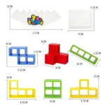 Tetra Tower Game Stacking Blocks Stack Building Blocks Balance Puzzle Board Assembly Bricks Educational Toys for Children Adults - Image 4