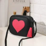 Crossbody Bags for Women PU Leather Heart Handbags Women's Shoulder Bag Luxury Designer Wallets Bolsos Para Mujeres - Image 5