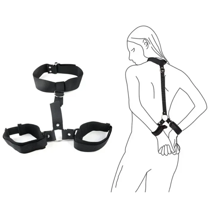Erotic Slave Adult Games Sex Toys Woman Couples Restraints Handcuff Neck Ankle Cuffs For Open Leg BDSM Bondage Sex Shop Products - Image 1