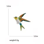 Rhinestone Phoenix Brooches for Women Unisex Enamel Bird Animal Pins Event Party Backpack Decoration Clothes Accessories - Image 8