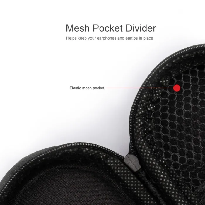 TRN Pag Mini Portable Oxford Compressive Headset Package PU Zipper Storage Box Earbuds Earphones Bag Headphones Accessories - Image 4