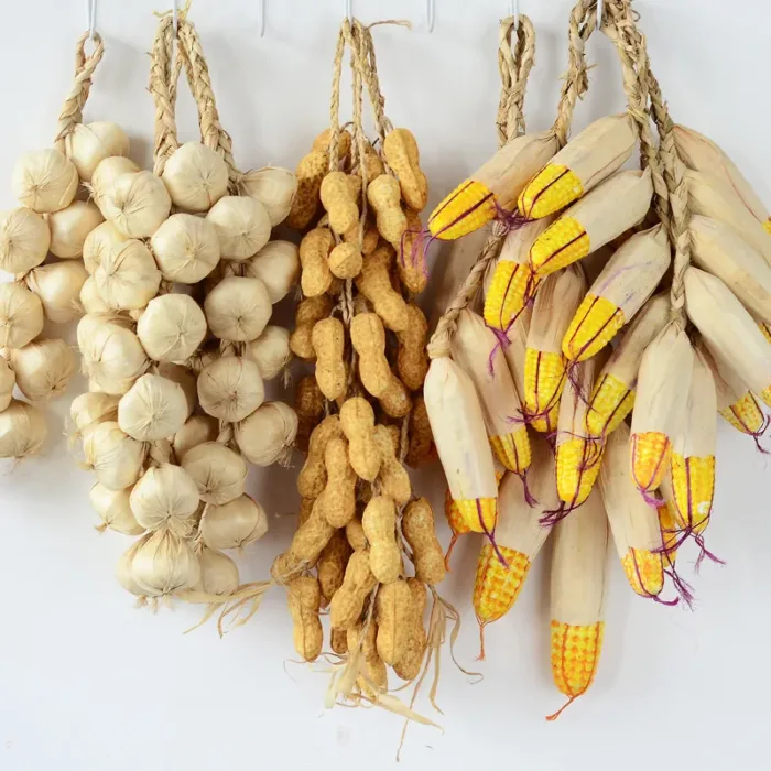 Artificial Fake Decorative Fruit Vegetables Onion Garlic Lifelike Foam Dish Corn Red Pepper Kitchen Decoration For Chinese Style - Image 2