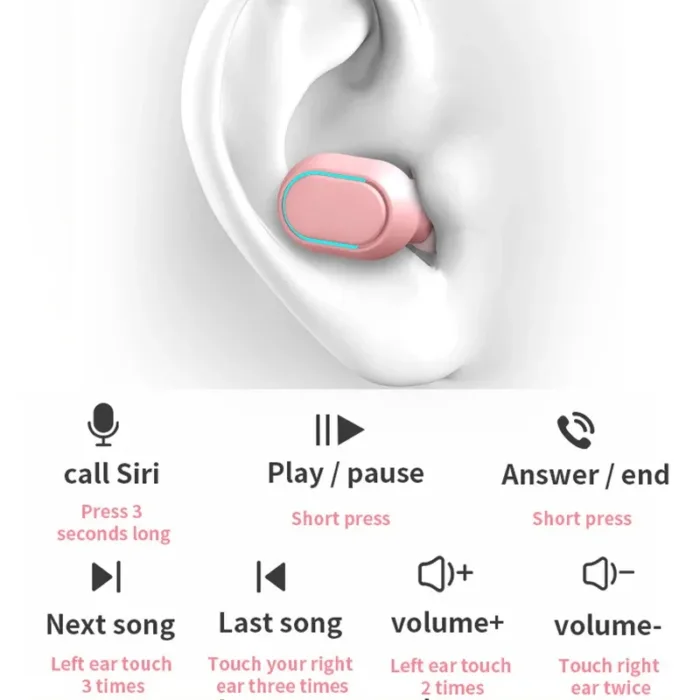Original E7S Wireless Bluetooth Headset with Mic LED Display Earbuds for iPhone Xiaomi TWS Earphone Bluetooth Headphones earbuds - Image 6