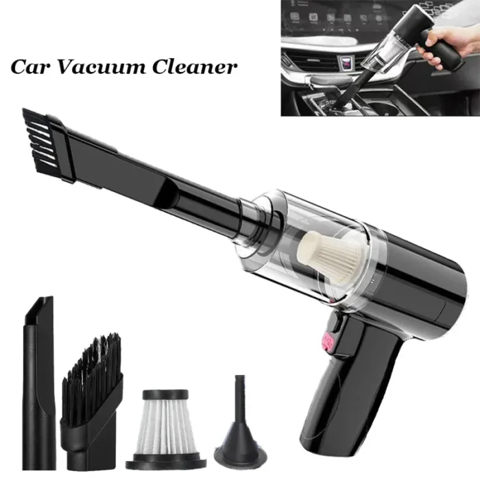 High Power Vacuum Cleaner, Mini Cordless, 2000PA Strong Suction, Rechargeable Portable Dust Collector, for Cars, Keyboard Gaps - Image 1