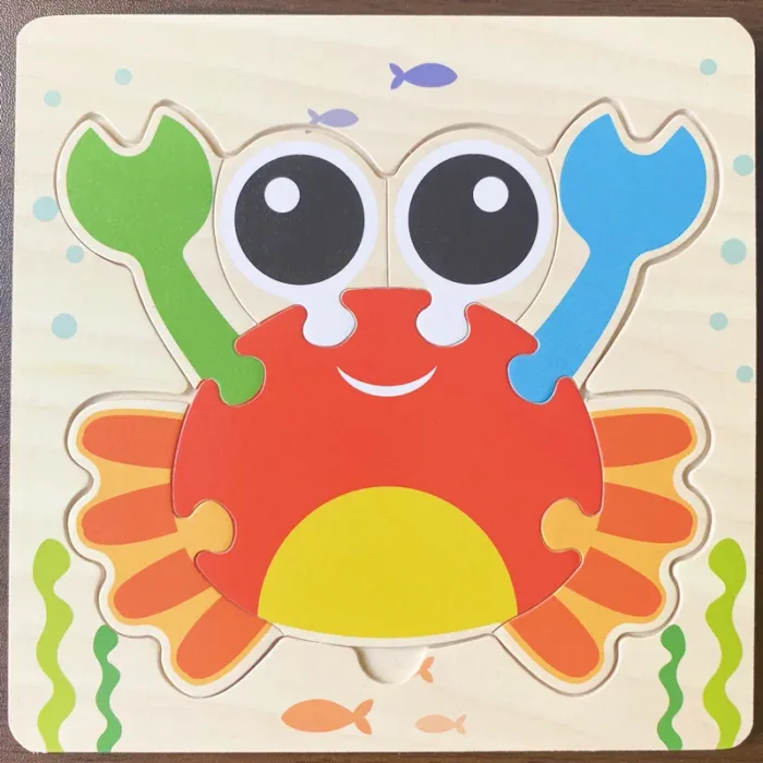 High Quality 3D Wooden Puzzles Educational Cartoon Animals Early Learning Cognition Intelligence Puzzle Game For Children Toys - Image 10