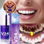 V34 Teeth Whitening Toothpaste 5D Tooth Whitener Strips Oral Hygiene Cleaning Dental Bleaching Tools Fresh Breath Dentistry Care
