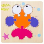 High Quality 3D Wooden Puzzles Educational Cartoon Animals Early Learning Cognition Intelligence Puzzle Game For Children Toys - Image 20