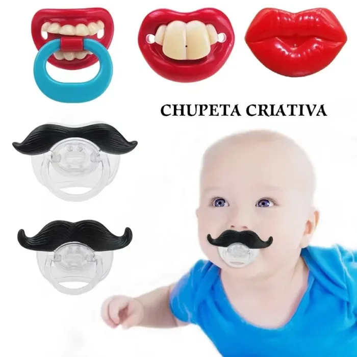 Cute Baby Silicone Lips Moustache Animal Shaped Pacifier Photography Accessories Newborn 0-3 years old baby - Image 1