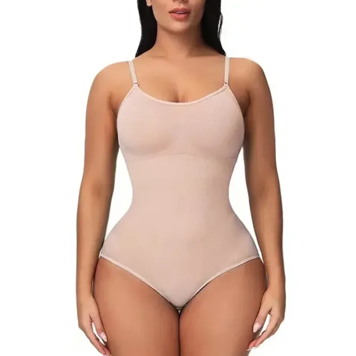 1 Piece Solid Seamless Shaping Shapewear Bodysuit, Tummy Control Butt Lifting Slimmer Body Shaper, Women's Underwear & Shapewear - Image 9