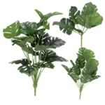 Artificial Plants Green Palm Leaves Monstera Home Garden Living Room Bedroom Balcony Decoration Tropical Plastic Fake Plant Long - Image 4