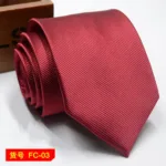 67 Styles Men's Ties Solid Color Stripe Flower Floral 7-8cm Jacquard Necktie Accessories Daily Wear Cravat Wedding Party Gift - Image 28