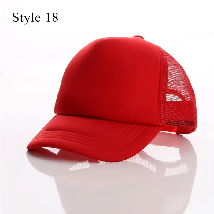 Classic Fashion Baseball Cap High Quality Travel Cap Summer Mesh Baseball Cap Breathable Men Women Hip Hop Hat Parent-child Caps - Image 14