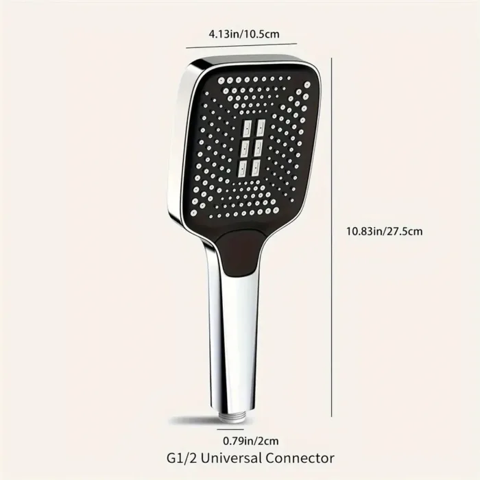 Adjustable Shower Head 3 Mode Rainfall Shower Large Flow Showerhead High Pressure Water Saving Shower Mixer Bathroom Accessories - Image 2
