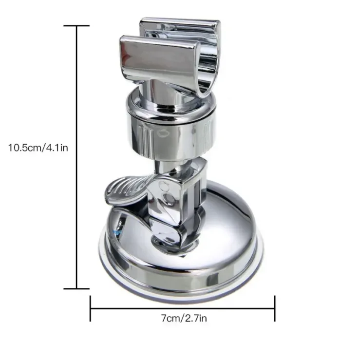 360°Swivel Vacuum Suction Cup Shower Head Holder Relocatable Handheld Showerhead Holder Wall Mounted Adjustable Bathroom Bracket - Image 5