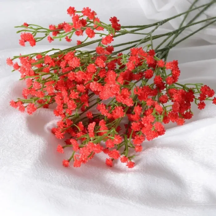 108Heads 63cm Babies Breath Artificial Flowers Plastic Gypsophila DIY Floral Bouquets For Handmade Wedding Party Home Decoration - Image 7
