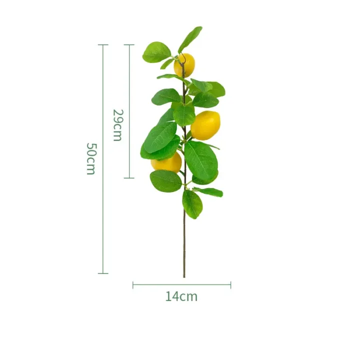 Lemon Branches Artificial Plants Fruits Home Decor Garden Sets Party Supplies Tree Accessories Fake Fruit Llimones Decorativos - Image 9