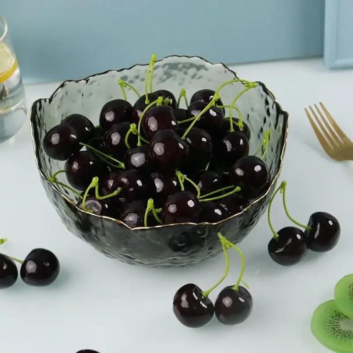 Fake cherries cherry model simulation fruit fruit shop decoration cabinet display shooting props kindergarten teaching aids - Image 2