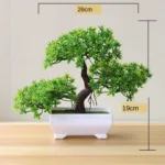 Green Artificial Plants Bonsai Small Tree Pot Plants Simulation Plastic Flowers Potted Ornaments Home Hotel Garden Decoration - Image 8