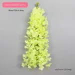 10pcs 50cm Artificial Wisteria Flower Strips Wedding Home Decoration Balcony Room Hanging Plastic Flower Ceiling Flower Vine - Image 13