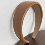 High Quality Women PU Leather Thick Sponge Wide Hairbands Wide Sponge Padded Simple Hair Hoop Band Bezel Hair Accessories - Image 7