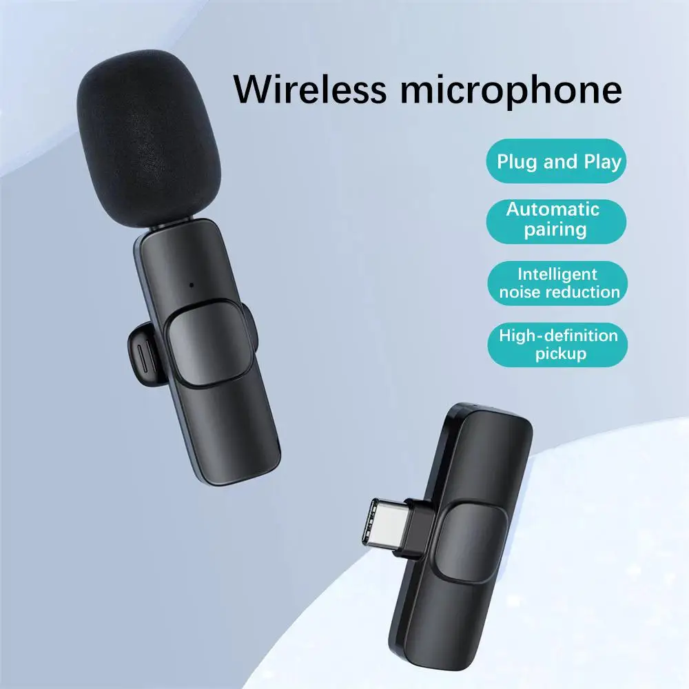S08dd12c98da54ba596e74abc1c2ab84ep.webp Wireless Lavalier Microphone Mini Mic Portable Audio Video Recording Noise Reduction for Live Broadcast Gaming Phone Microfonoe - Image 1