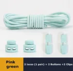 No Tie Shoe Laces Suitable for All Shoes Round Spring Lock Elastic Shoelaces Quick Wear in 1 Second Hiking Sports Lazy Shoelace - Image 19