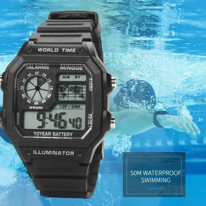 Students Sports Watches for Men Electronic Watch Digital Display Retro Style Clock Men Male Reloj Hombre Watch Relogio Masculino - Image 4