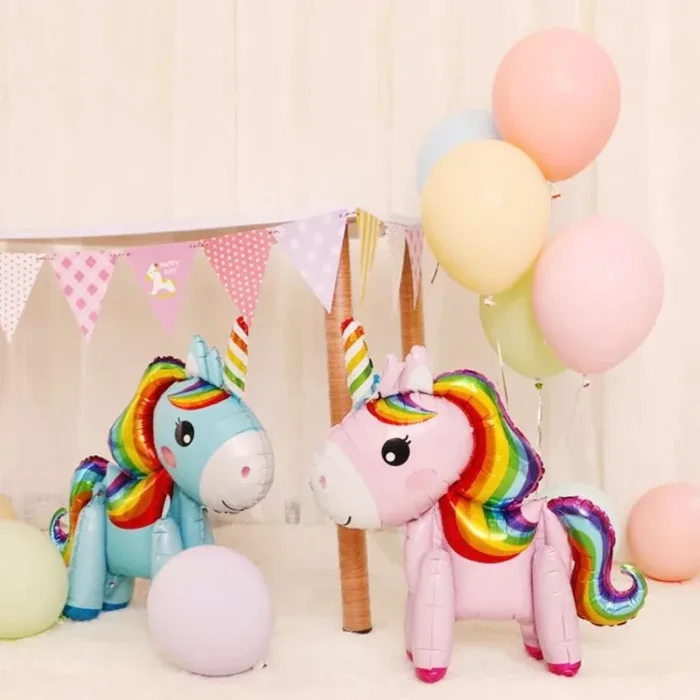 Aluminum Foil Unicorn Balloon Birthday Party Children Birthday Balloon Party Decoration Baby Full Moon Commemoration Baloon - Image 5