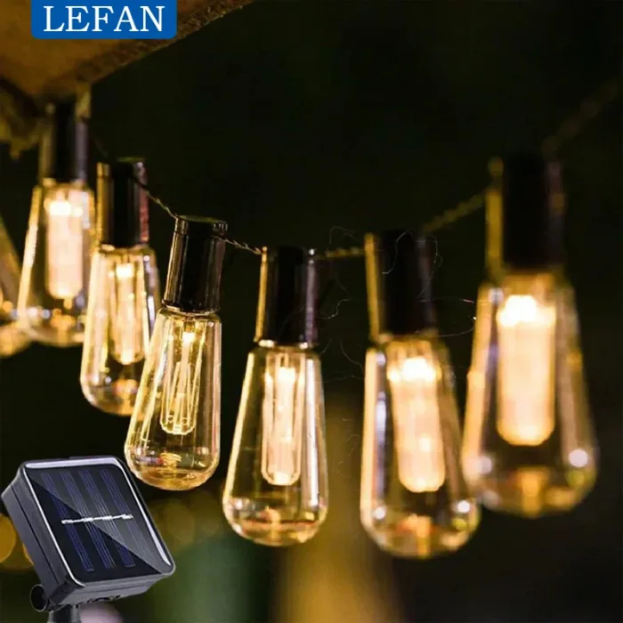 Morden Led Solar Outdoor String Lights Garden Waterproof Patio Lights for Outdoor Christmas Decoration Garland Furniture Fairy L - Image 1