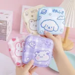 Korean Cute Bear Large Capacity Sanitary Napkin Storage Bags Girls Cartoon Physiological Period Tampon Organiser Bag Mini Bag - Image 5