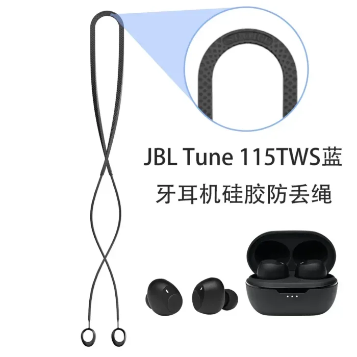 Silicone Anti Lost Strap Earphone Hanging Neck Rope for JBL TUNE 115TWS True Wireless Bluetooth Headphone Lanyard Neck Cord New - Image 10