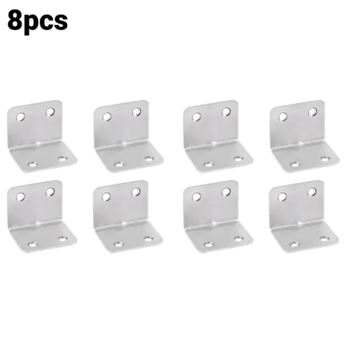 Stainless Steel Corner Bracket 90 Degree Angle Fixed Bracket Fixed Connector for Wood Furniture Fixation Cabinet Accessories - Image 10
