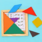 Kids Montessori Wooden Tangram Jigsaw Puzzle Wood Toys Colorful IQ Game Brain Teaser Intelligent Educational Toys for Childre - Image 3