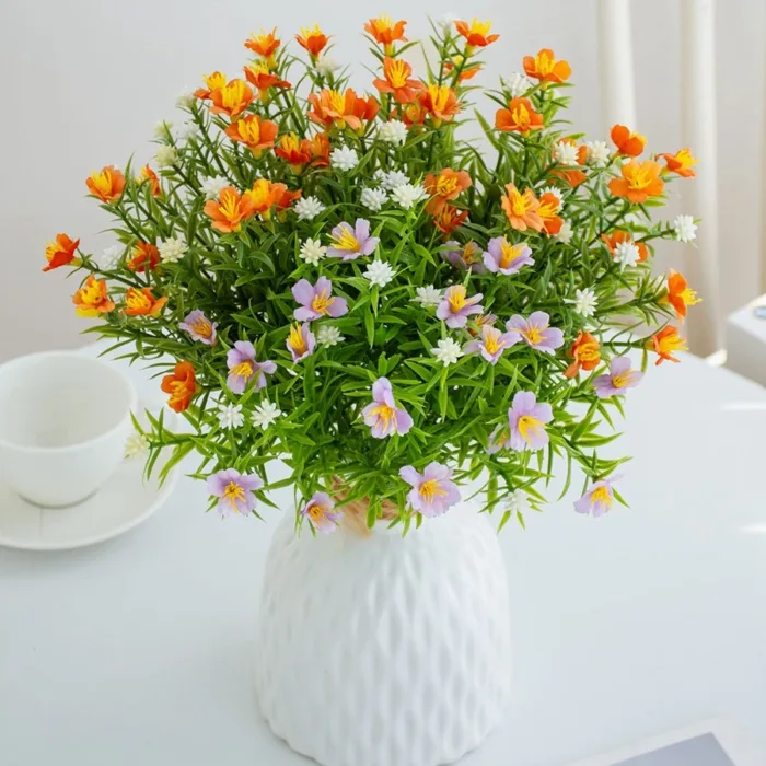 Artificial flower plant babysbreath Little Daisy Diy Christmas Festival party Home Outdoor Garden Decor Wedding bridal bouquet - Image 3