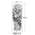 Body Art Full Fake Tatoo Tiger Wolf Flowers Rose Large Arm Tattoo Sticker Full Sleeve Waterproof Semi Permanent Tattoo Women Man - Image 16