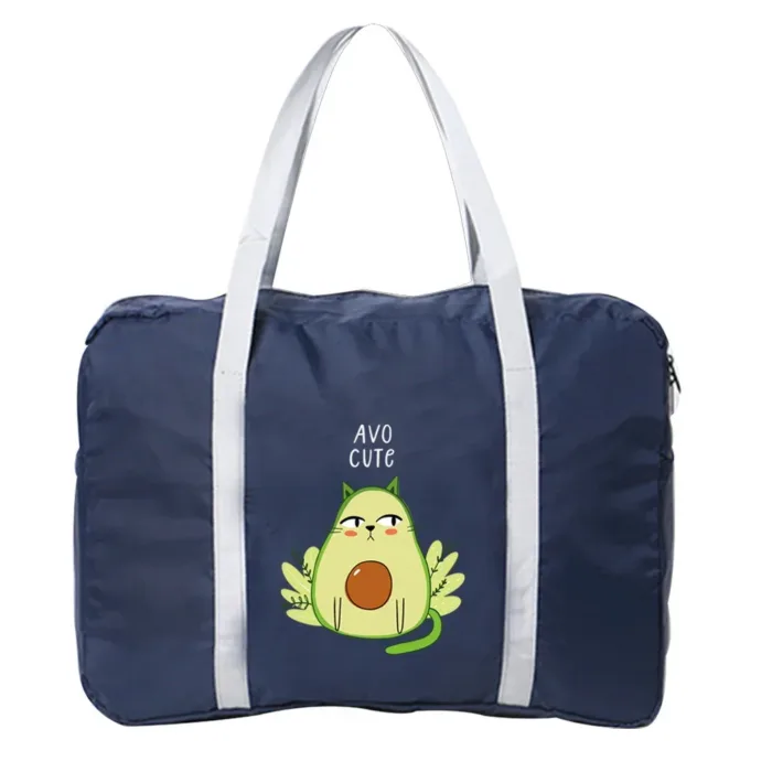 Boston Bags Travel Luggage Bag Foldable Travel Bags Nylon Pack WaterProof Storage Clothes Pack Organizer Avocado Printing Series - Image 7