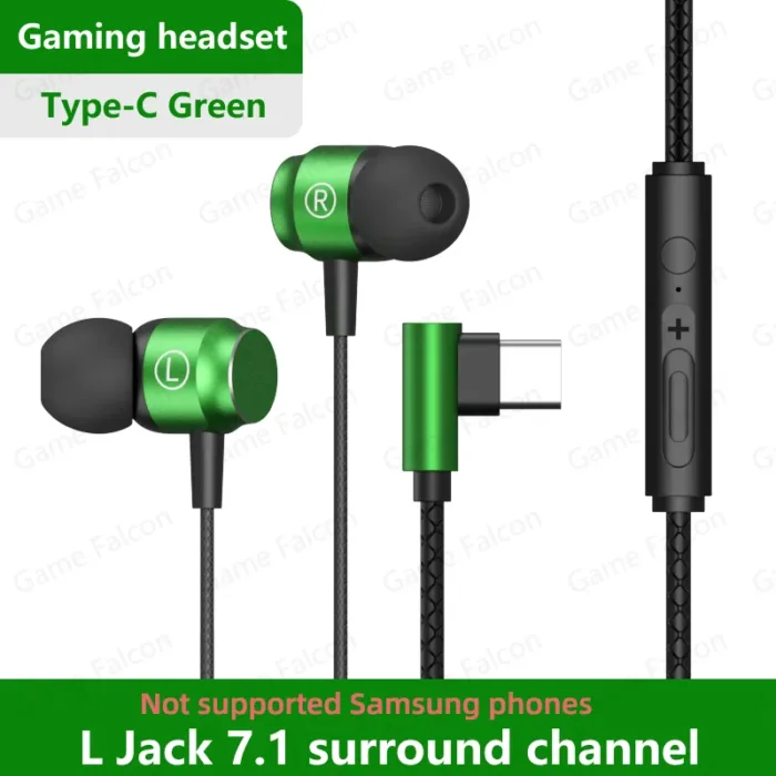 Falcon L Jack Magnetic Suction Wired Gaming Headset HiFi Bass Stereo 3.5mm Type-C Music Headset For Phone Computer Mic Headset - Image 11